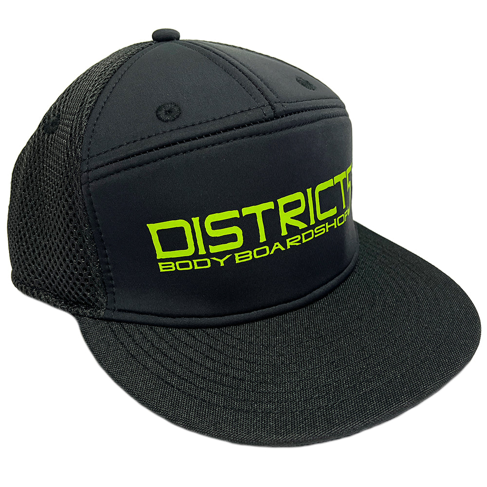 D5 FLAT BRIM 7 PANEL SNAP BACK CAP - D5 BODYBOARD SHOP