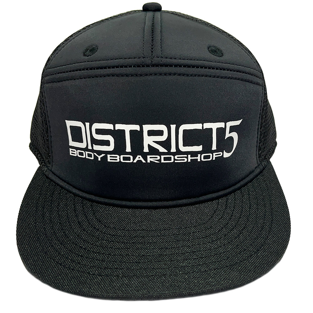 D5 FLAT BRIM 7 PANEL SNAP BACK CAP - D5 BODYBOARD SHOP