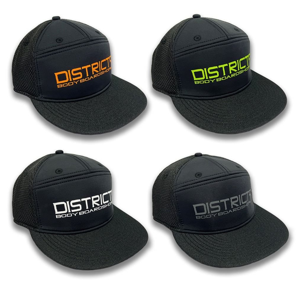 D5 FLAT BRIM 7 PANEL SNAP BACK CAP - D5 BODYBOARD SHOP