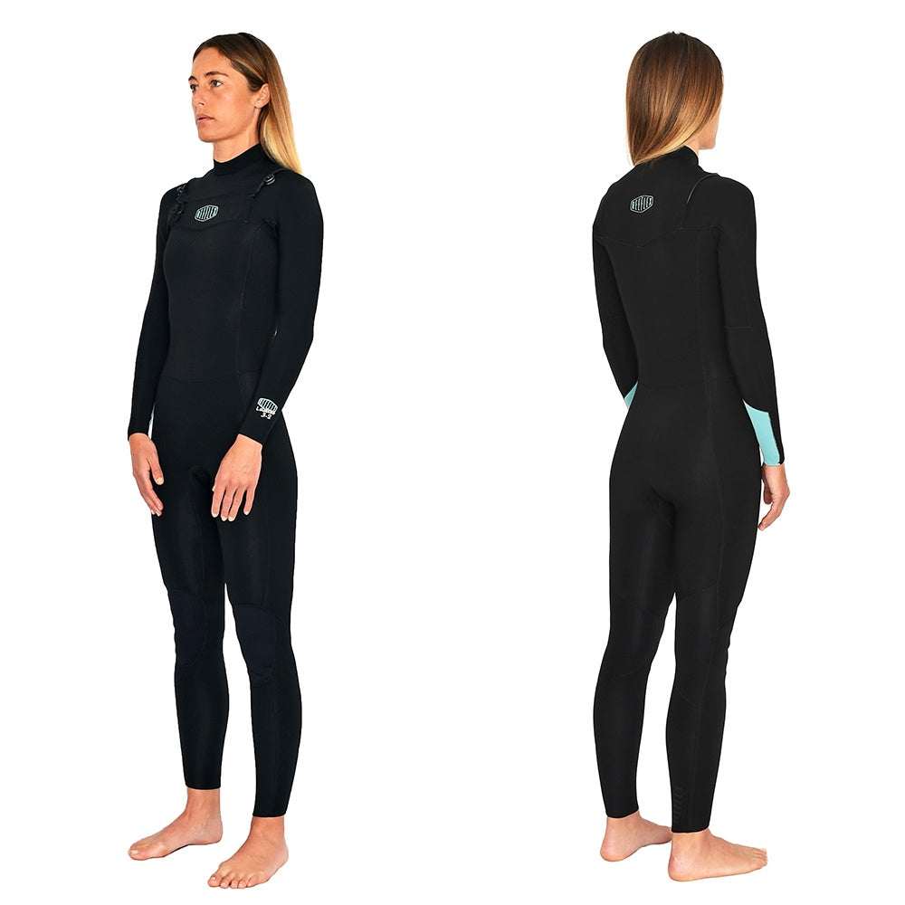 REEFLEX LADIES ECLIPSE CHEST ZIP 3/2MM SEALED STEAMER 2022 - D5 BODYBOARD SHOP