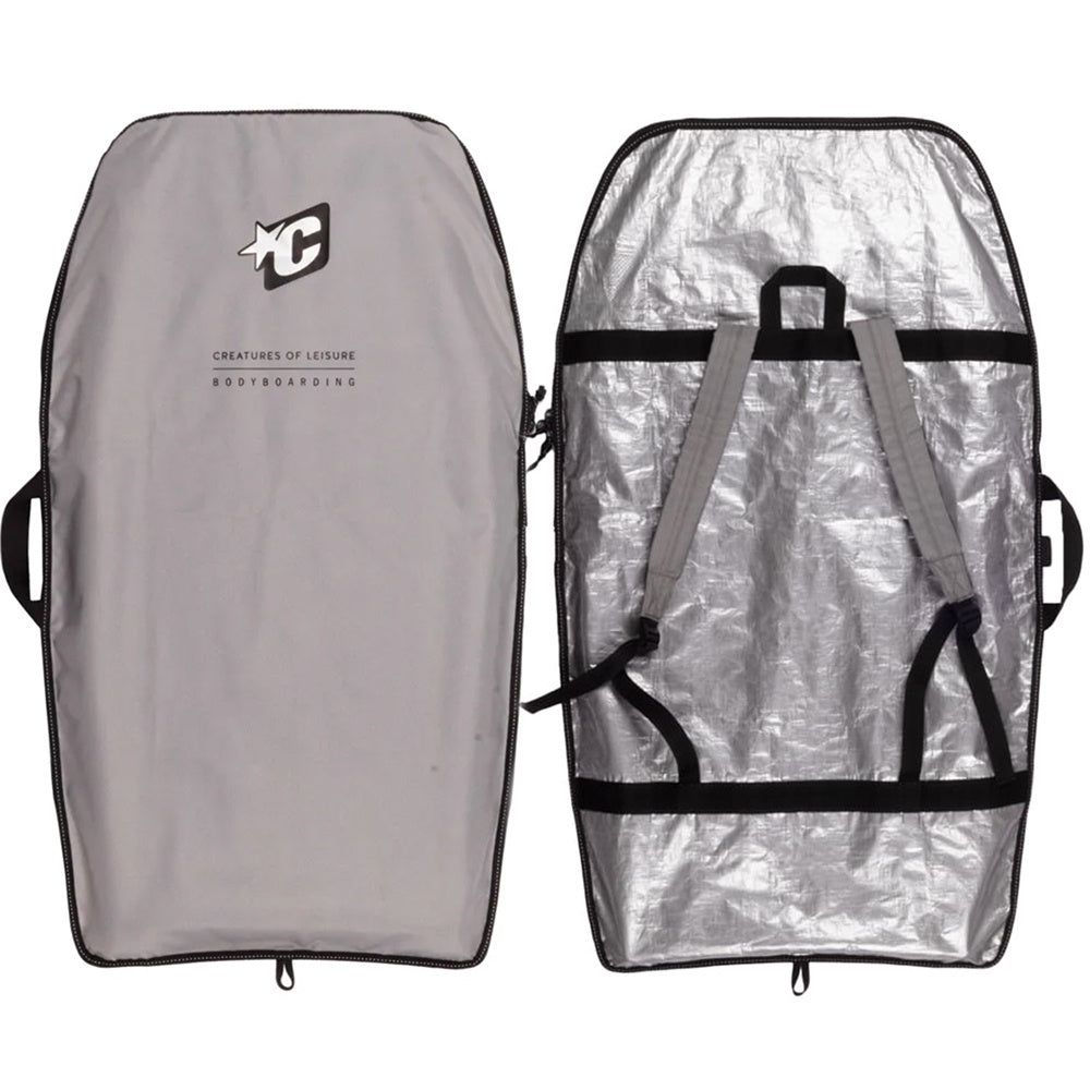 CREATURES OF LEISURE BODYBOARD ICON LITE COVER SILVER - D5 BODYBOARD SHOP