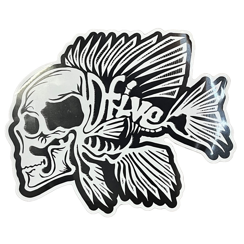 FISH OUT OF WATER STICKER - 13CM