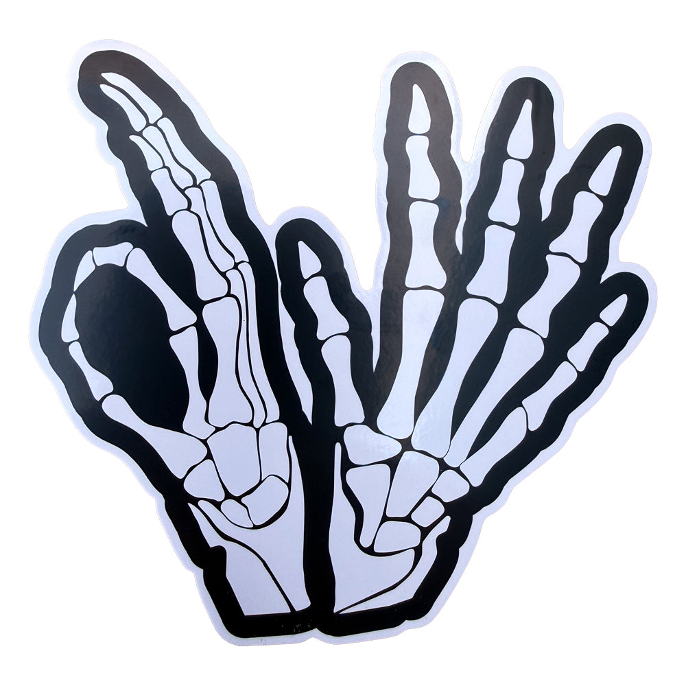 D5 BONES BLACK&WHITE VINYL STICKER