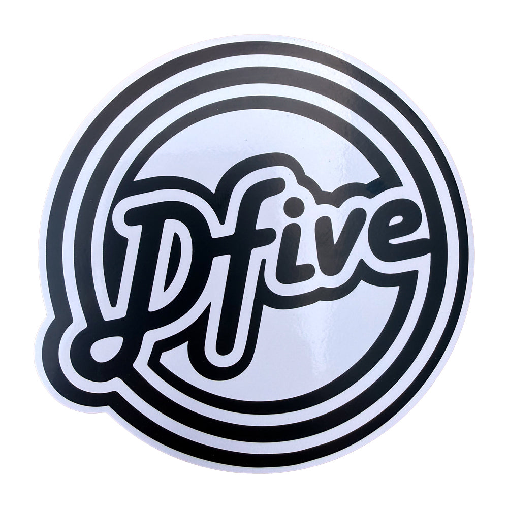 D5 BULLSEYE BLACK&WHITE VINYL STICKER
