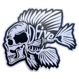 D5 FISH BLACK&WHITE VINYL STICKER