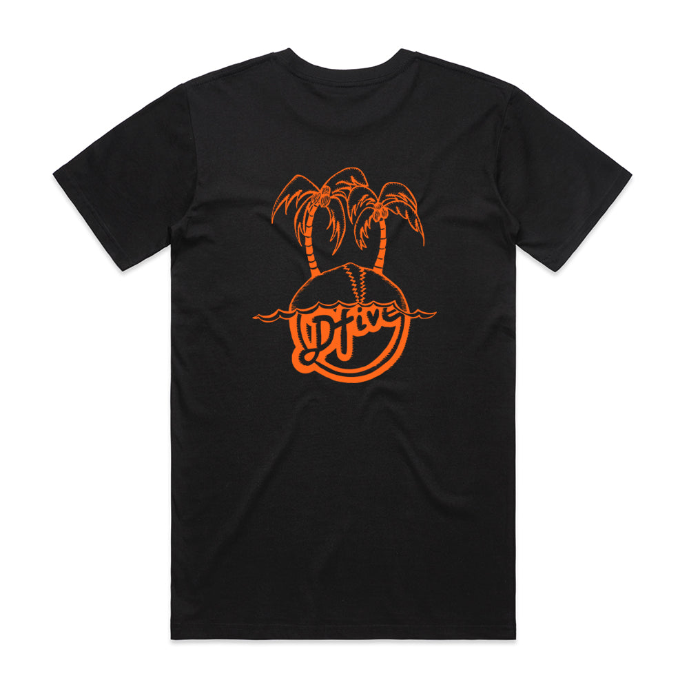 D5 OG PALM TSHIRT - D5 BODYBOARD SHOP