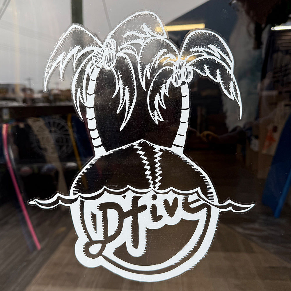 D5 OG PALM CAR SICKER - D5 BODYBOARD SHOP