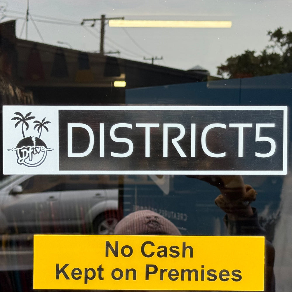 D5 TIMELESS CAR STICKER - D5 BODYBOARD SHOP