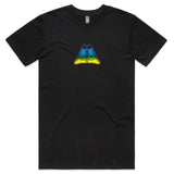 GYROLL FINS TEE - BLCK FADE - D5 BODYBOARD SHOP