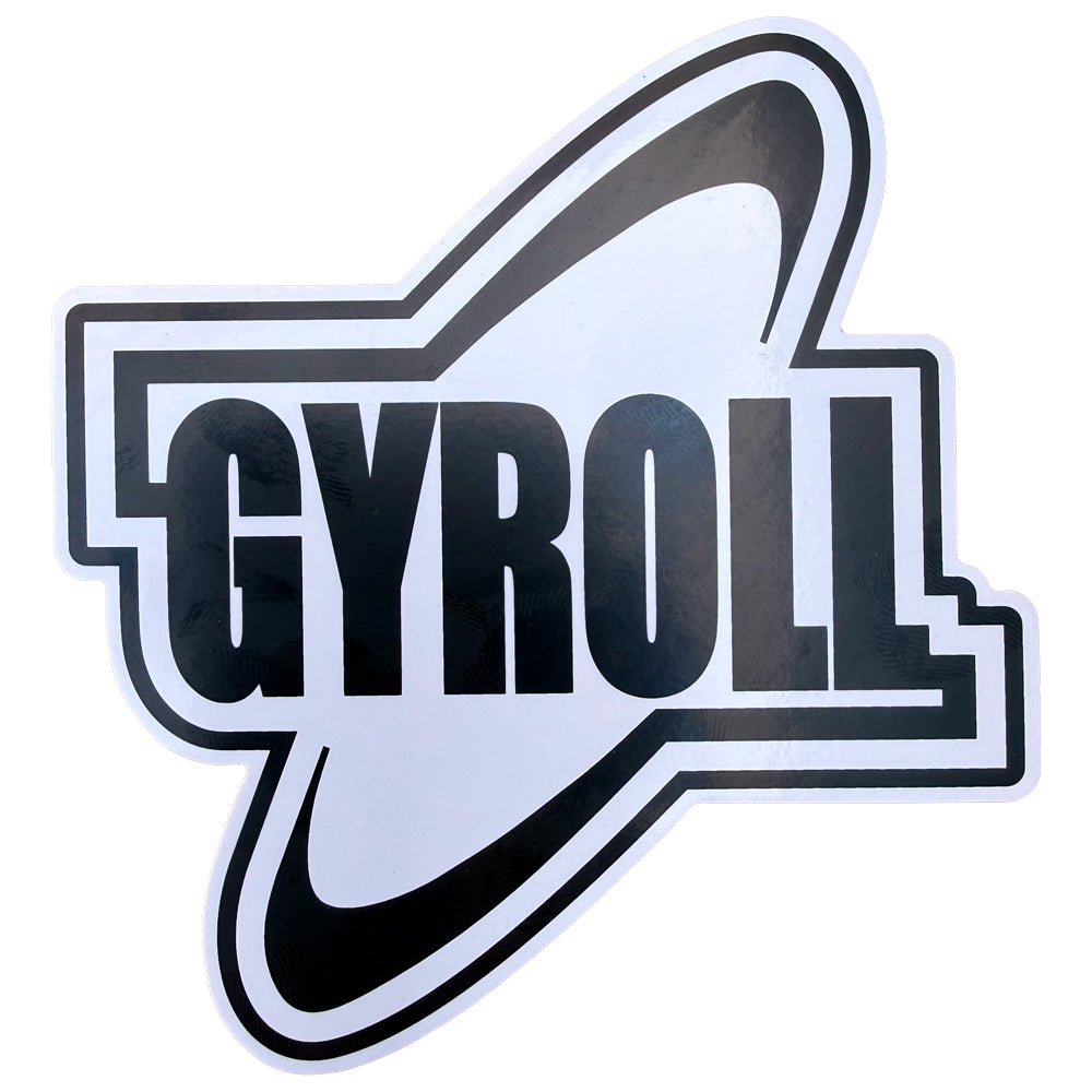 GYROLL BLACK&WHITE VINYL STICKER