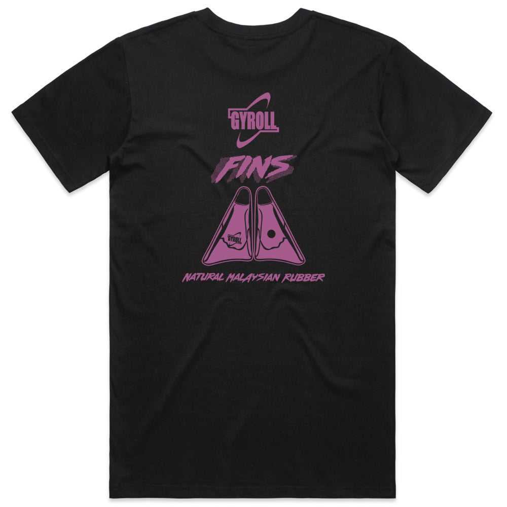 GYROLL FINS TEE - BERRY - D5 BODYBOARD SHOP