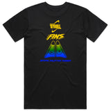 GYROLL FINS TEE - BLCK FADE - D5 BODYBOARD SHOP