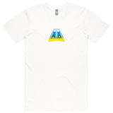 GYROLL FINS TEE - WHITE FADE - D5 BODYBOARD SHOP
