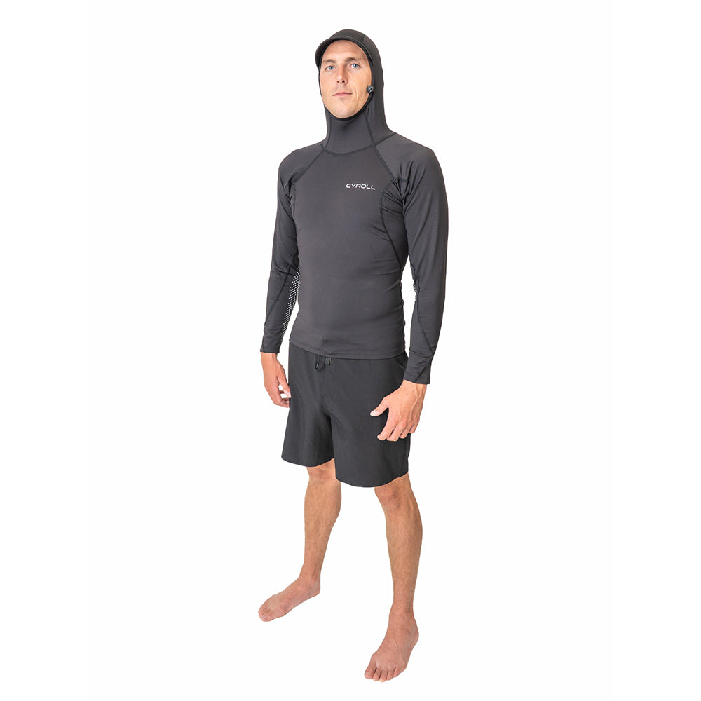 GYROLL HOODED LONG SLEVE LYCRA RASH VEST