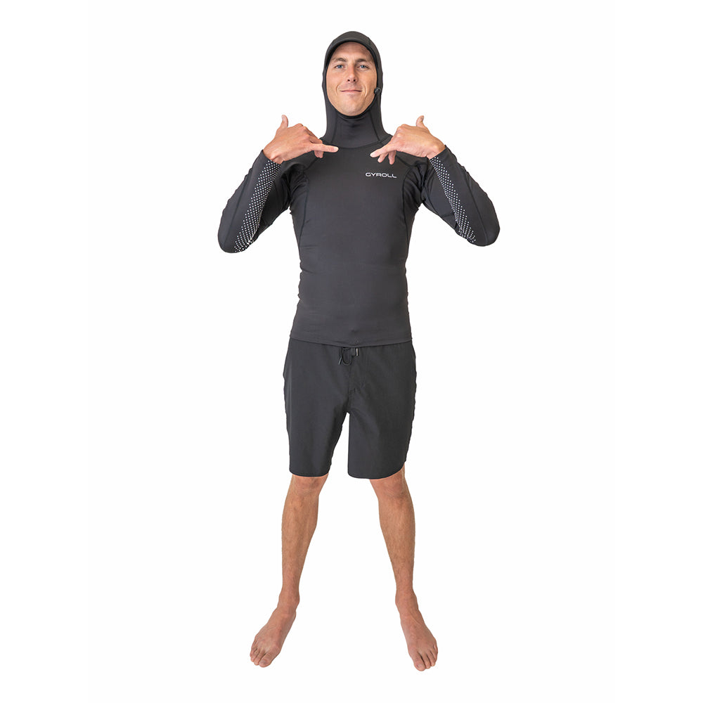 GYROLL HOODED LONG SLEVE LYCRA RASH VEST