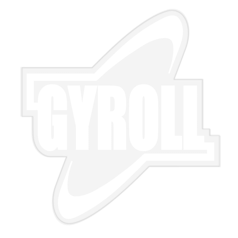 GYROLL TRANSPARENT VINYL STICKERS WHITE - D5 BODYBOARD SHOP