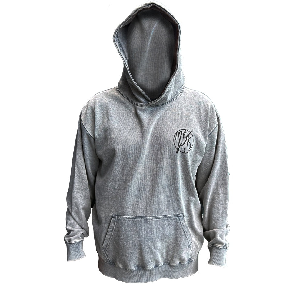 MBTS STONE WASH HOODED JUMPER - D5 BODYBOARD SHOP