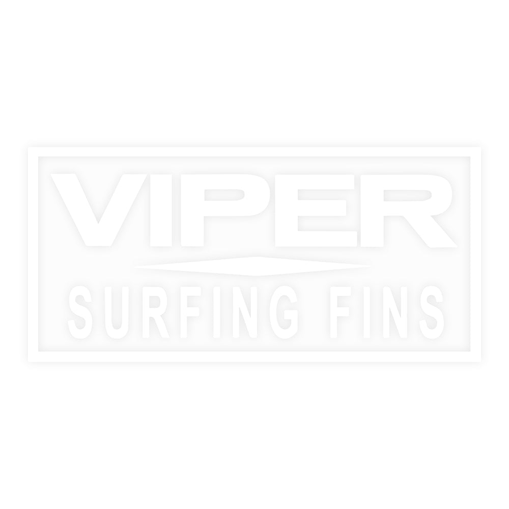 VIPER VINYL STICKER WHITE - D5 BODYBOARD SHOP