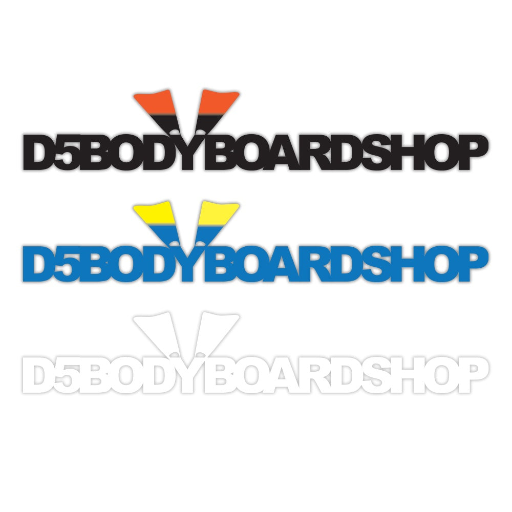 Body Board Sticker D5 FLIPPER DIECUT STICKER 30cm – D5 Bodyboard Shop