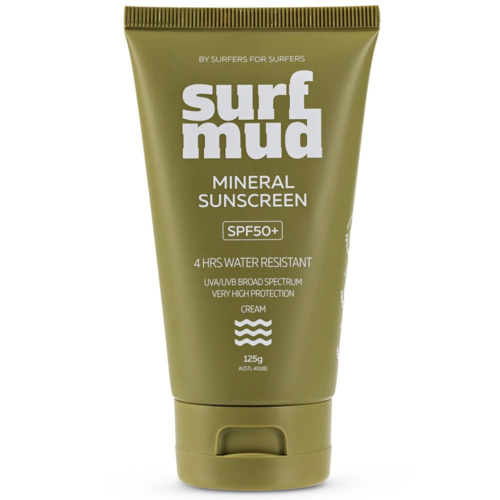SURFMUD Mineral Sunscreen SPF50+ 125g - D5 BODYBOARD SHOP