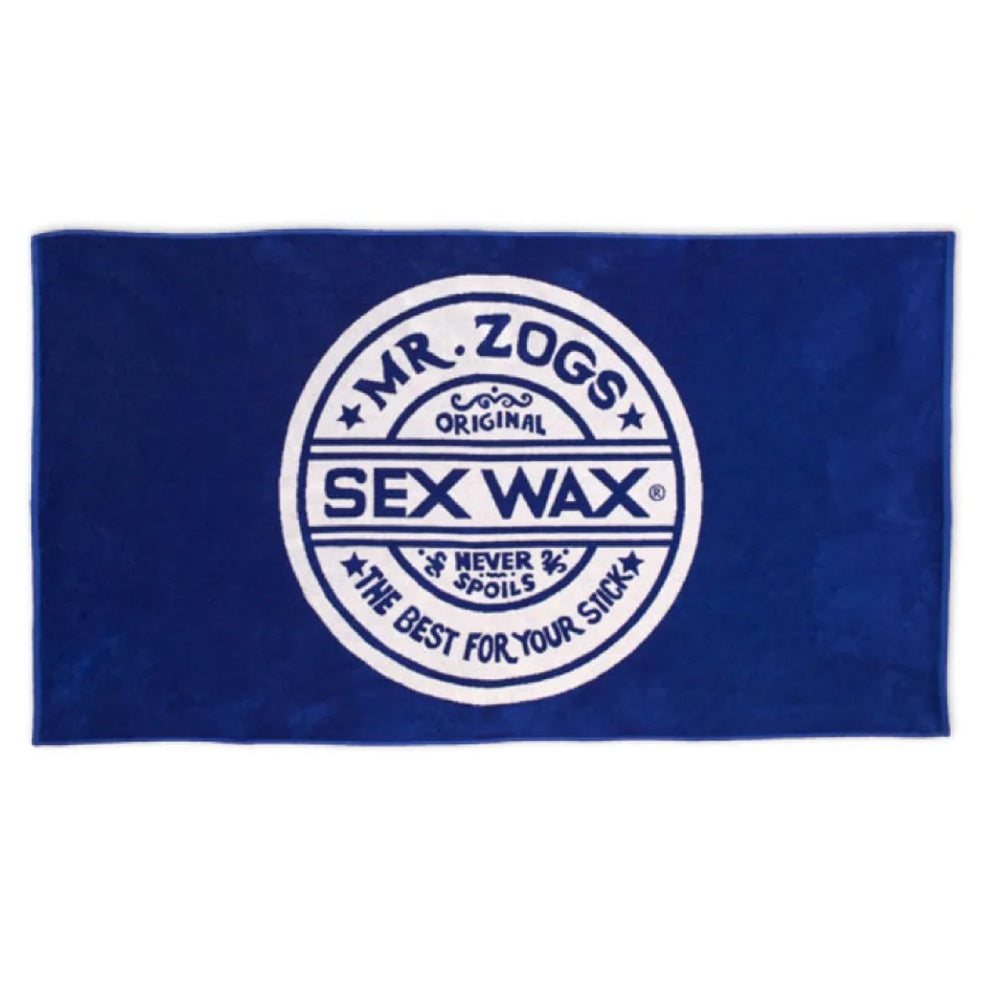 Sex Wax Beach Towel from Mr Zogs - BLUE - D5 BODYBOARD SHOP